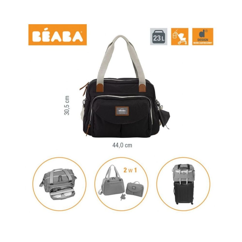 Geanta de infasat Beaba, Geneva II, New Color, negru