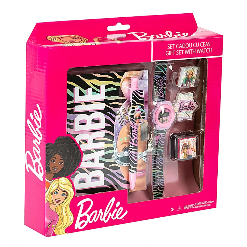Set cadou cu ceas, Barbie