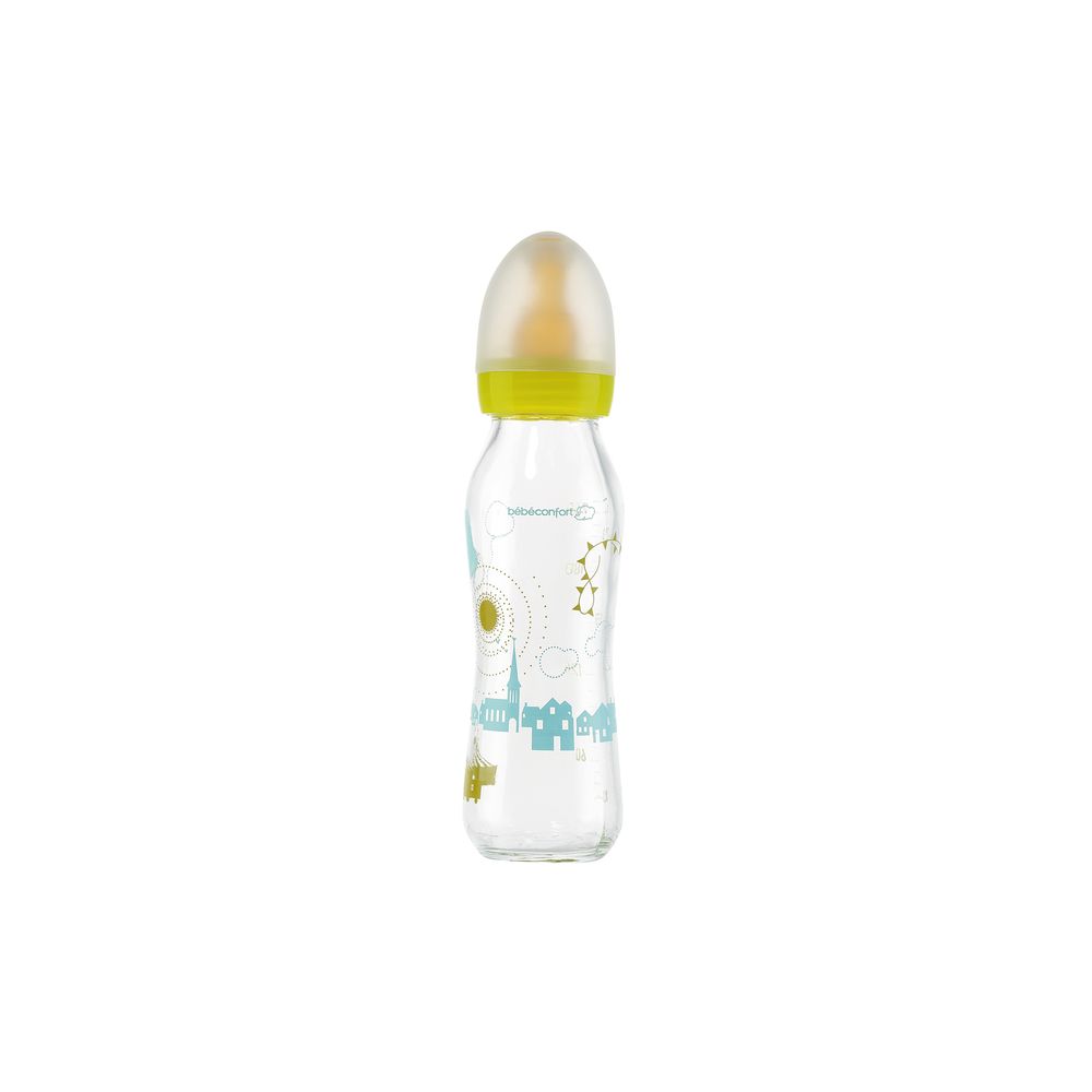 Biberon sticla BEBE CONFORT, 0 luni+, tetina latex, 240ml