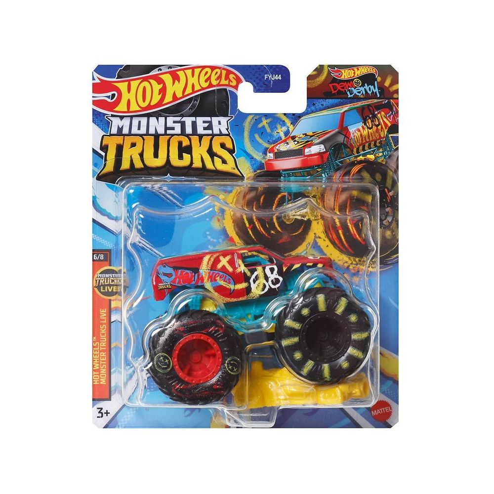 Masinuta Hot Wheels Monster Truck, Demo Derby, HWC63