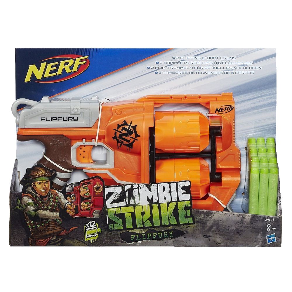 NERF Zombie STRIKE FLIPFURY Blaster