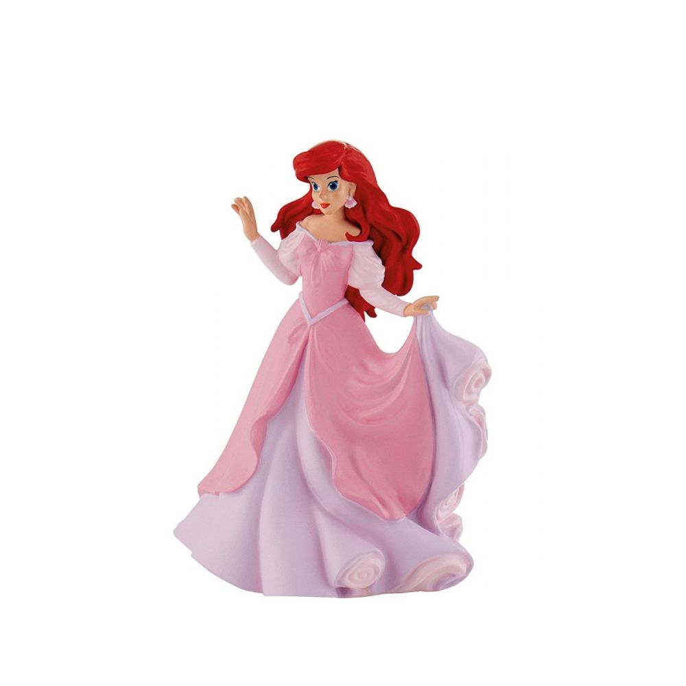 Figurina Disney Bullyland - Ariel in rochie roz