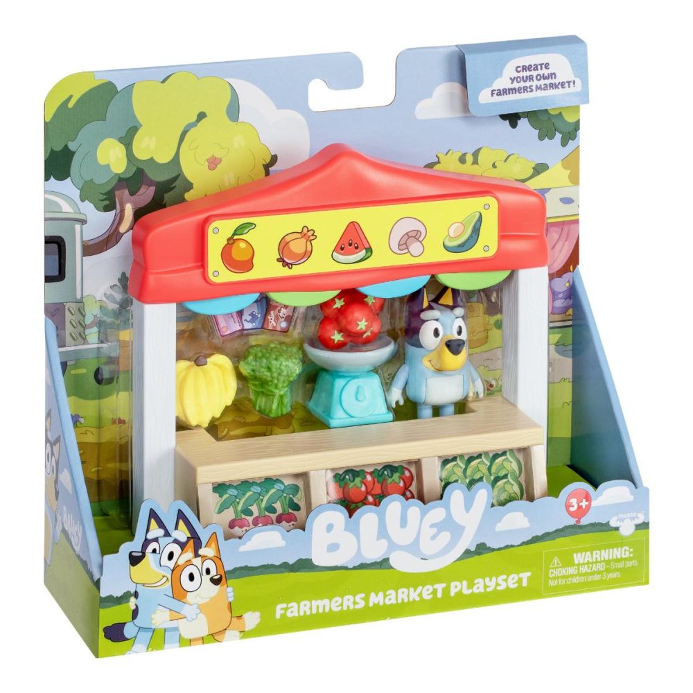 Set de joaca cu figurina, Bluey, Farmers Market