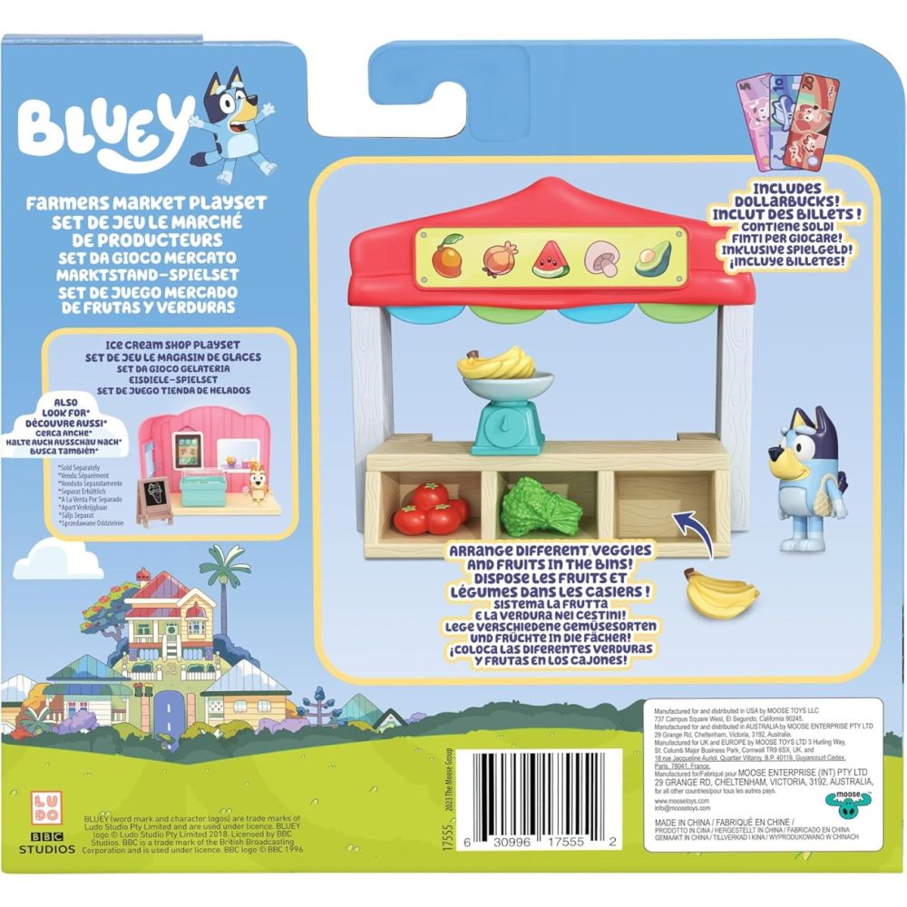 Set de joaca cu figurina, Bluey, Farmers Market