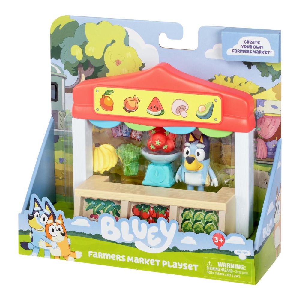 Set de joaca cu figurina, Bluey, Farmers Market