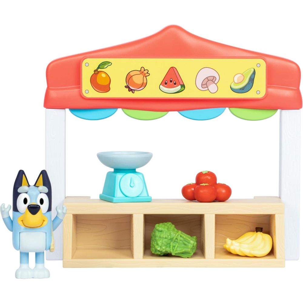 Set de joaca cu figurina, Bluey, Farmers Market
