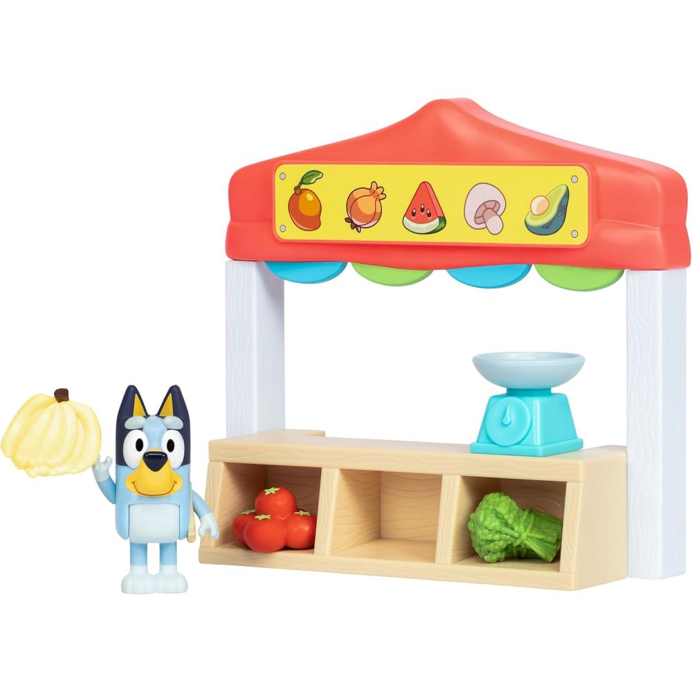 Set de joaca cu figurina, Bluey, Farmers Market