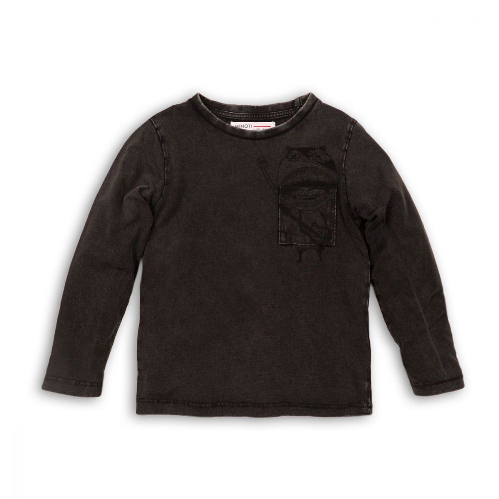 Bluza Minoti maneca lunga cu imprimeu peste buzunar