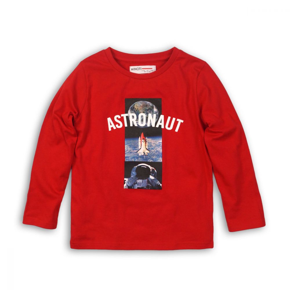 Bluza rosie cu maneca lunga Minoti BTEE M318H030