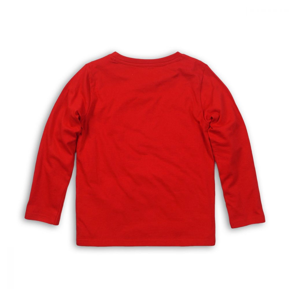 Bluza rosie cu maneca lunga Minoti BTEE M318H030