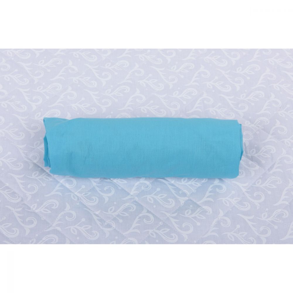 Cearsaf cu elastic BabyNeeds, 120 x 60 cm, Bleu