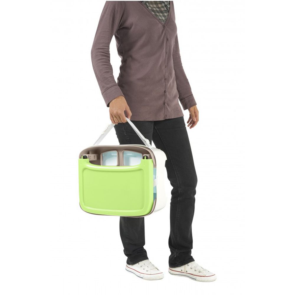 Booster compact pliabil BABYMOOV Almond Taupe