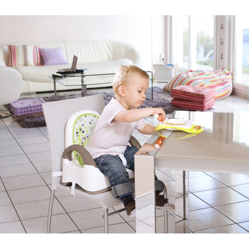 Booster compact pliabil BABYMOOV Almond Taupe