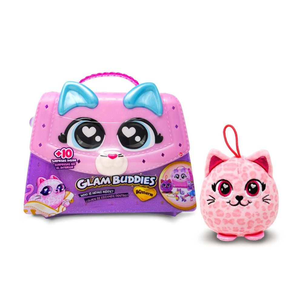 Jucarie de plus surpriza in gentuta, Glam Buddies, Kittens, 10 surprize