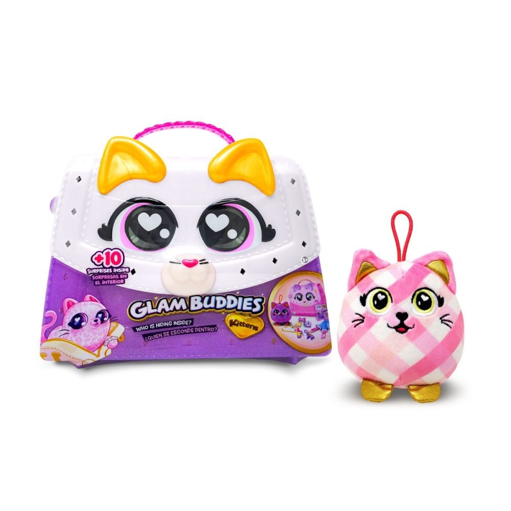 Jucarie de plus surpriza in gentuta, Glam Buddies, Kittens, 10 surprize