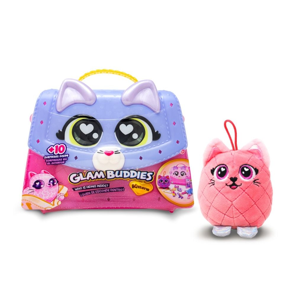 Jucarie de plus surpriza in gentuta, Glam Buddies, Kittens, 10 surprize