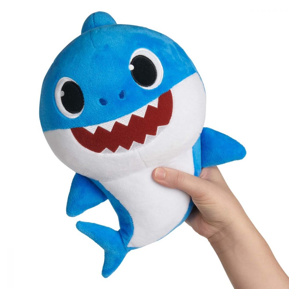 Jucarie de plus Baby Shark - Rechin, Albastru, 16 cm