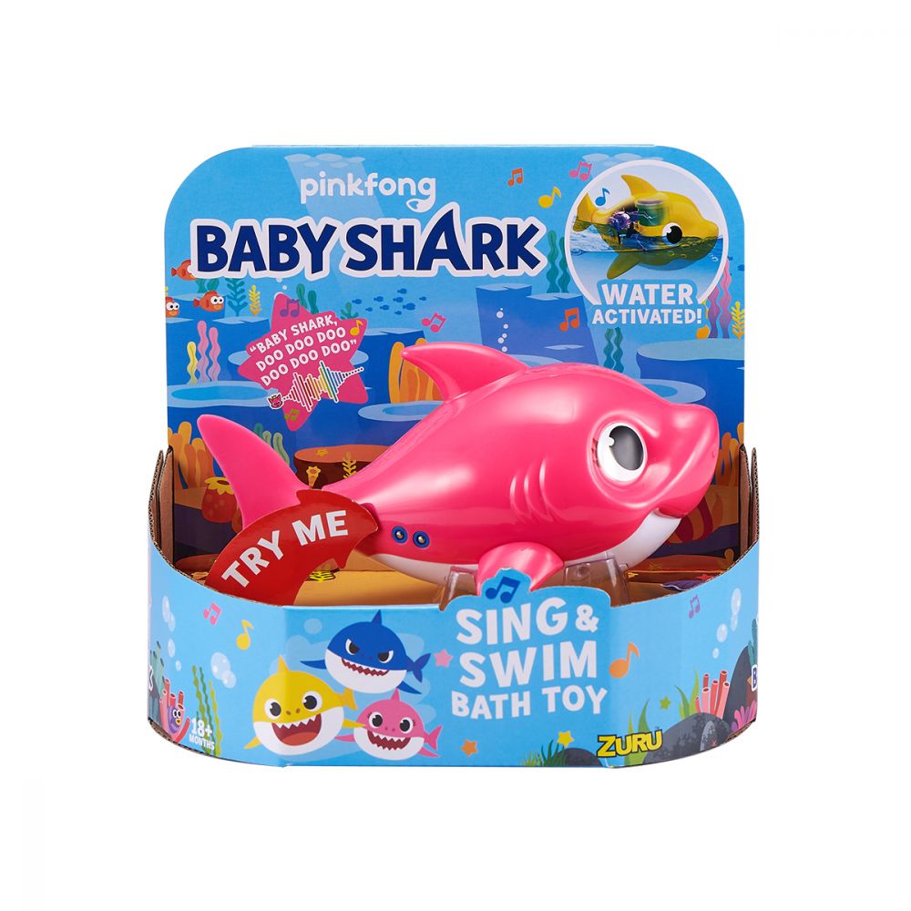 Jucarie interactiva Baby Shark Rechin, Roz