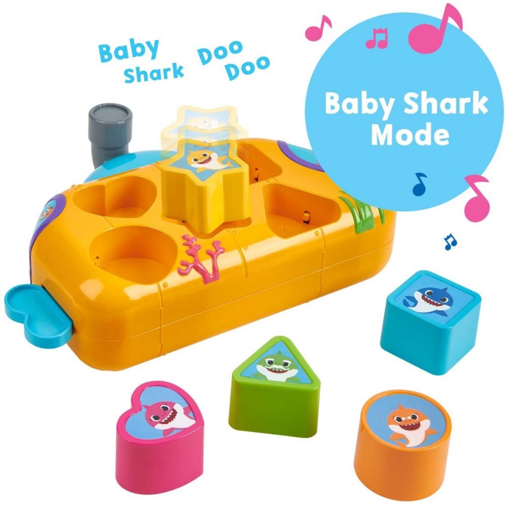 Jucarie muzicala pentru bebelusi Baby Shark, Shape Sorter