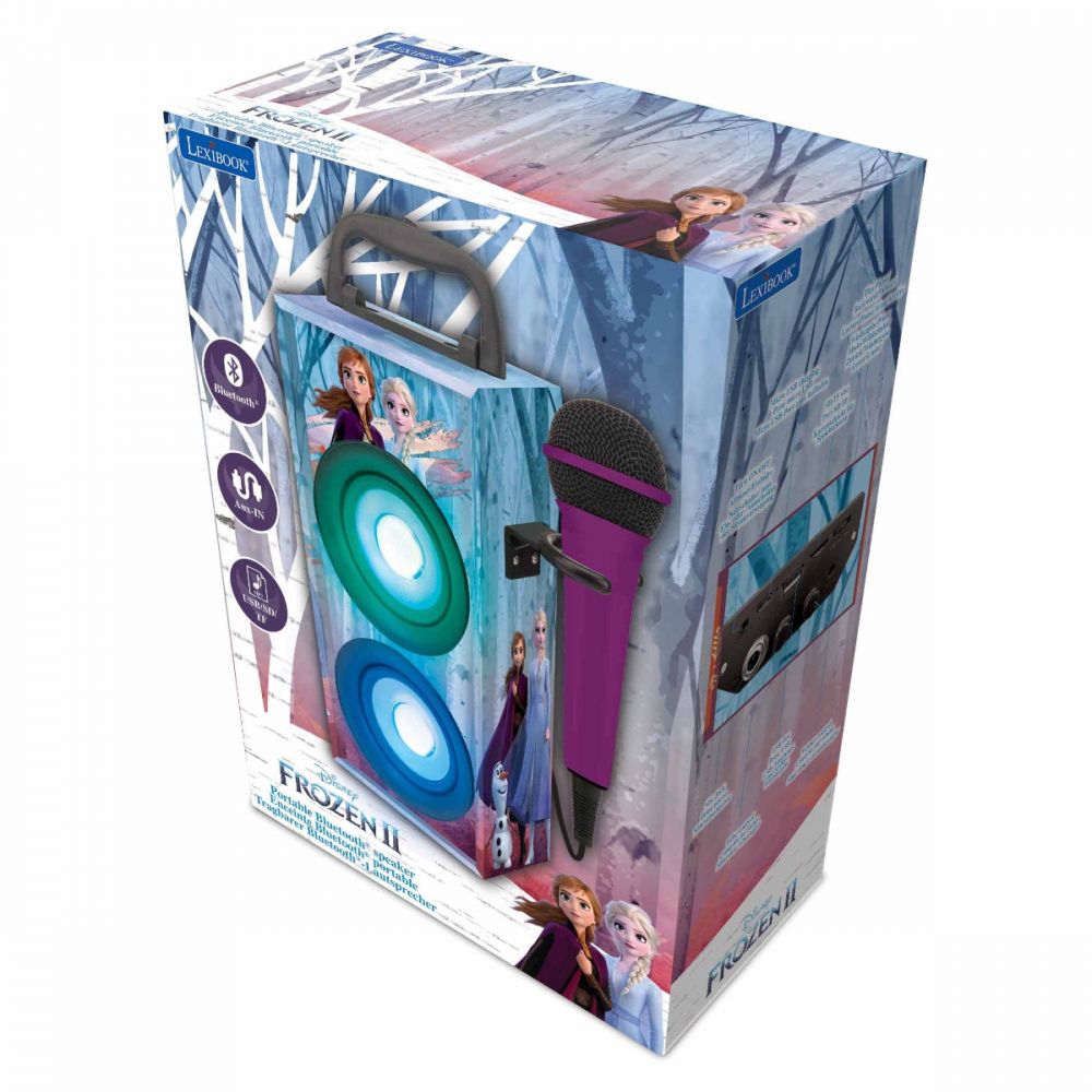 Sistem audio portabil cu microfon si bluetooth 8W, Disney Frozen 2