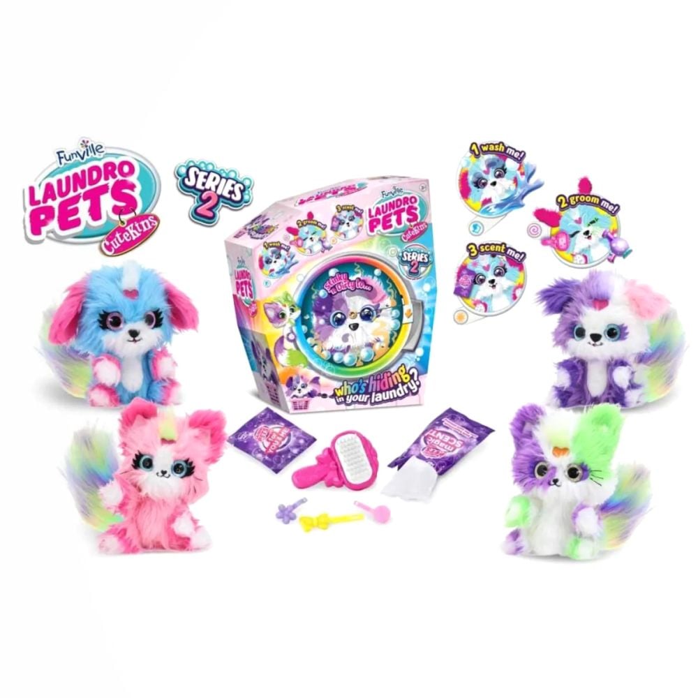 Jucarie de plus Laundro Pets, animalut surpriza de la Cutekins