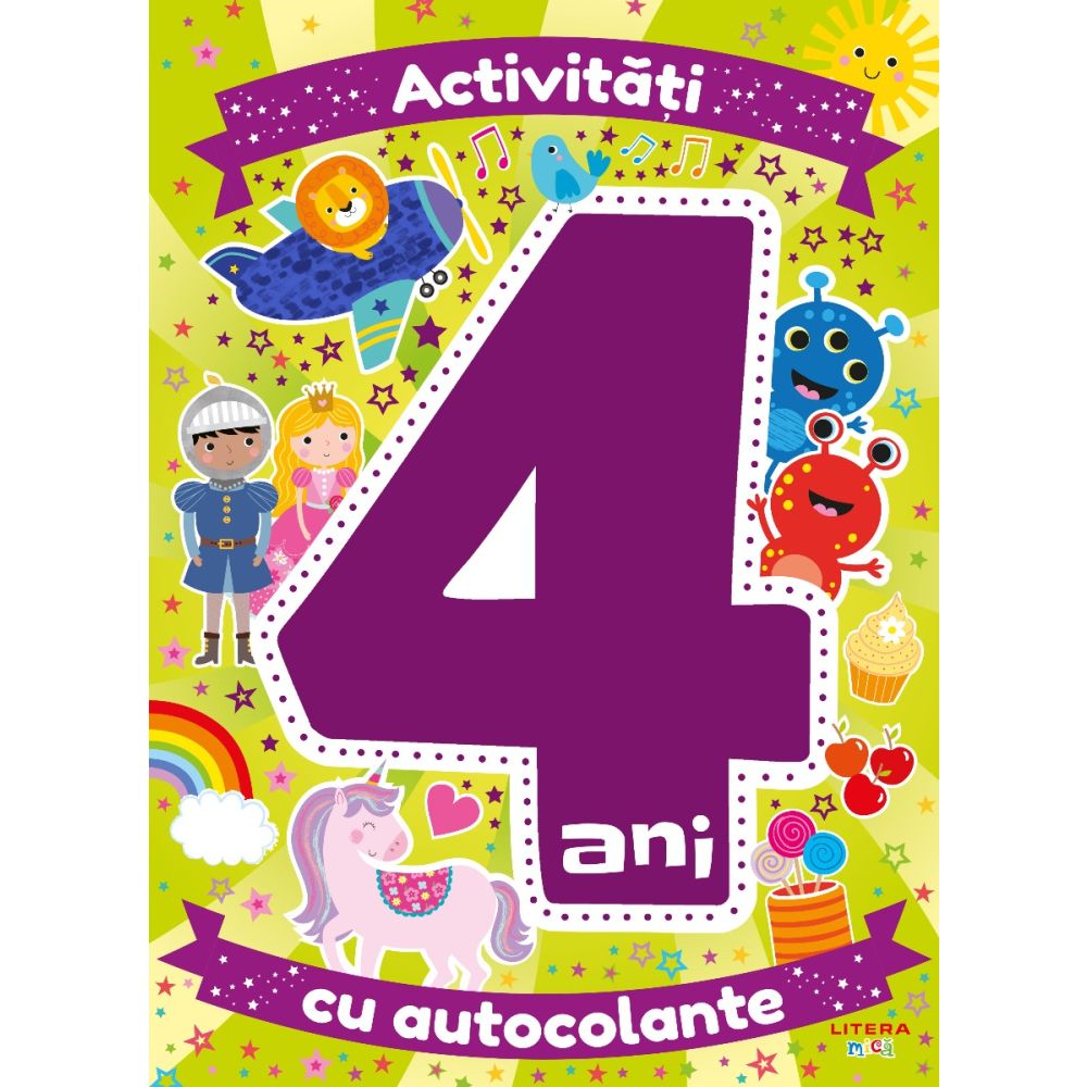 Activitati cu autocolante. 4 ani