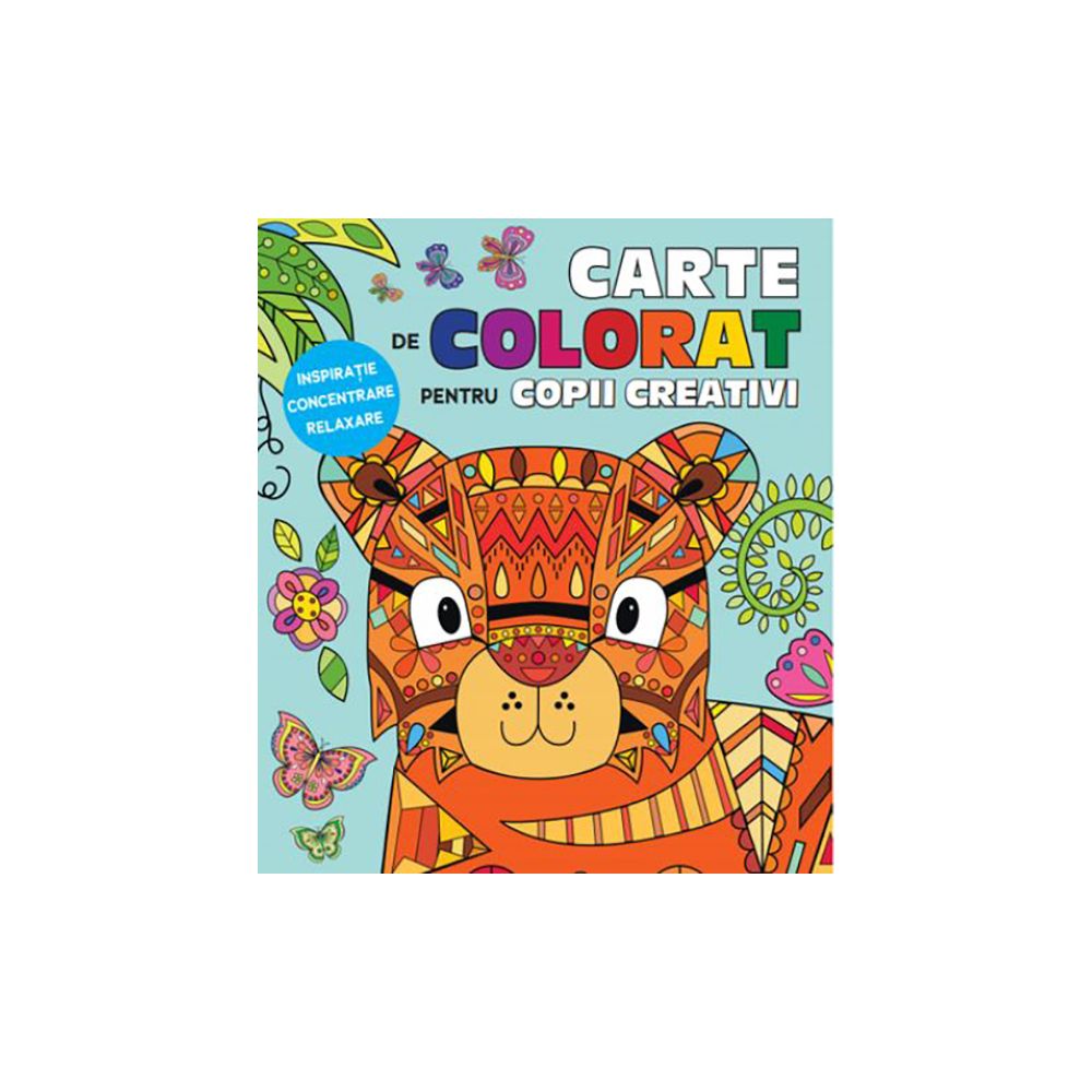 Carte de colorat pentru copii creativi Editura Litera