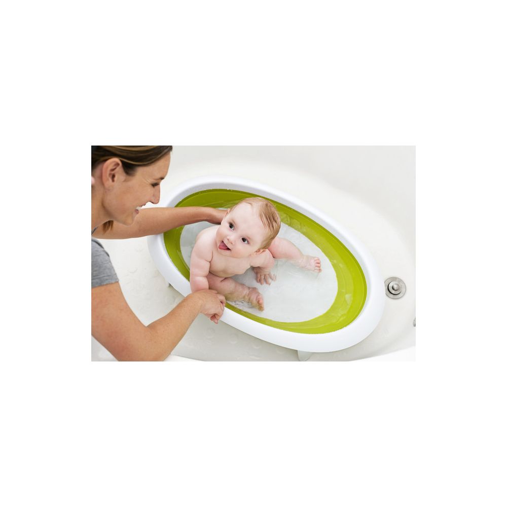 Cadita pliabila Boon Naked, Verde, 2 pozitii
