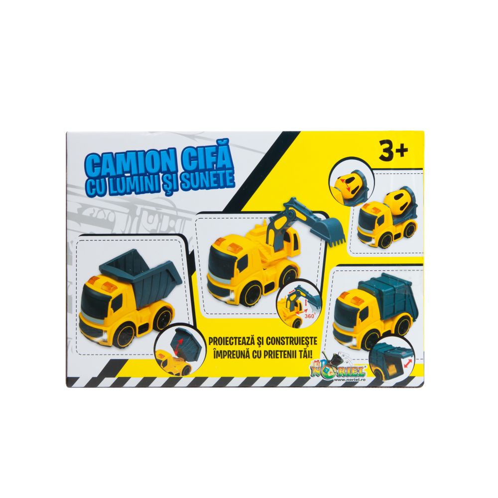 Camion cifa cu lumini si sunete Noriel Micul santier