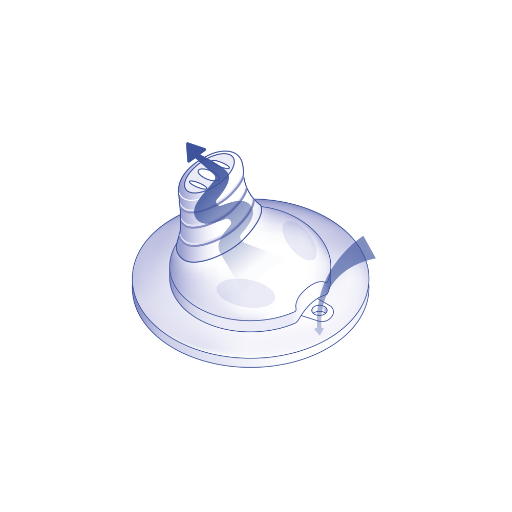 Cana bebe Nip Training Bottle Girl, 150ml, albastru