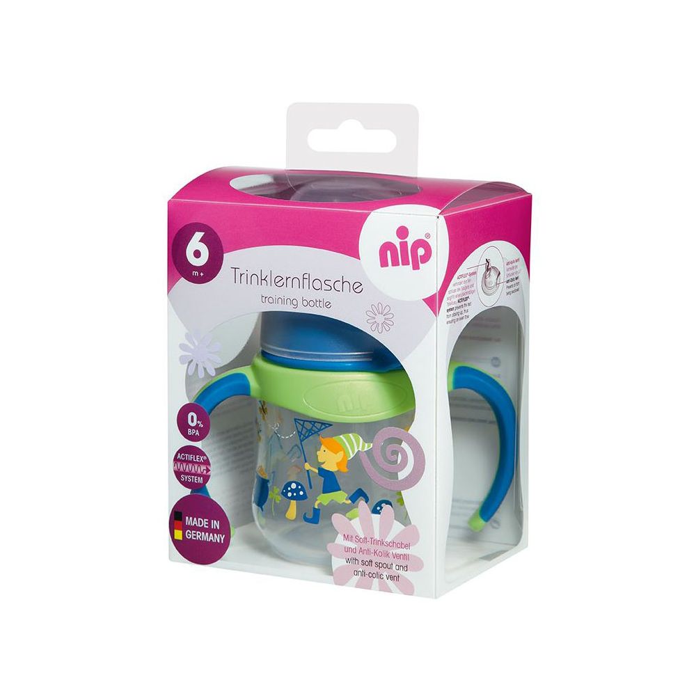 Cana bebe Nip Training Bottle Girl, 150ml, albastru