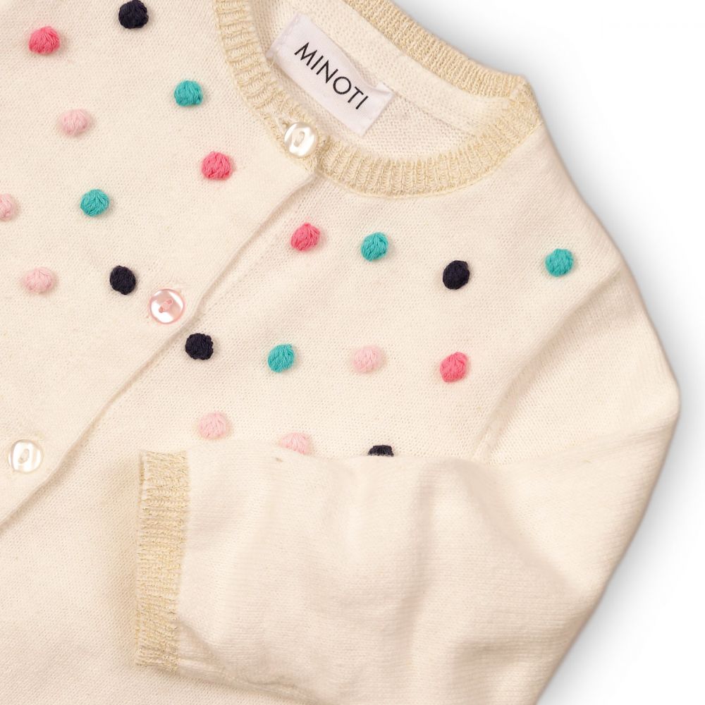 Cardigan tricotat Minoti Amazing cu imprimeu multicolor