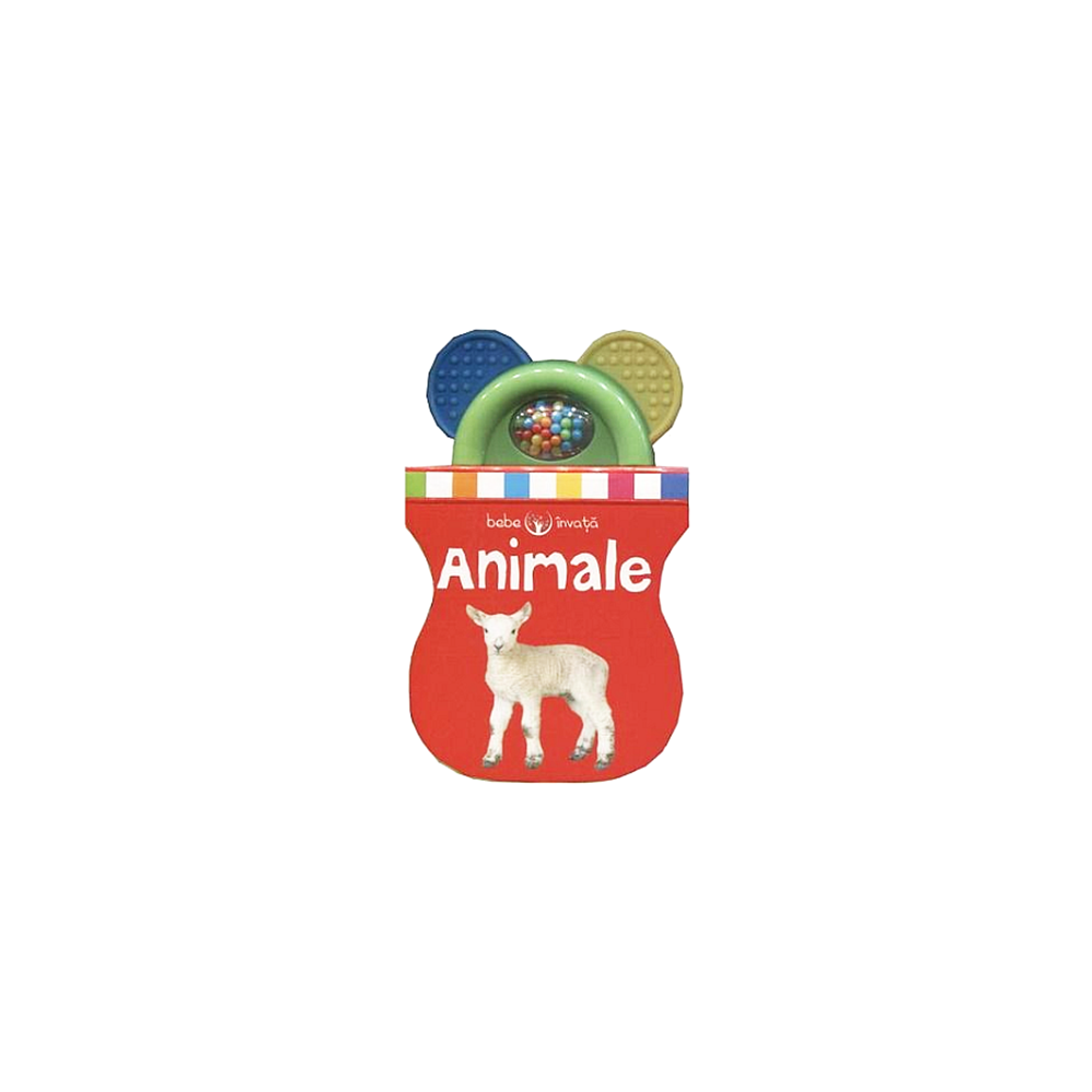 Carte cu jucarie pentru bebelusi - Invata Animale