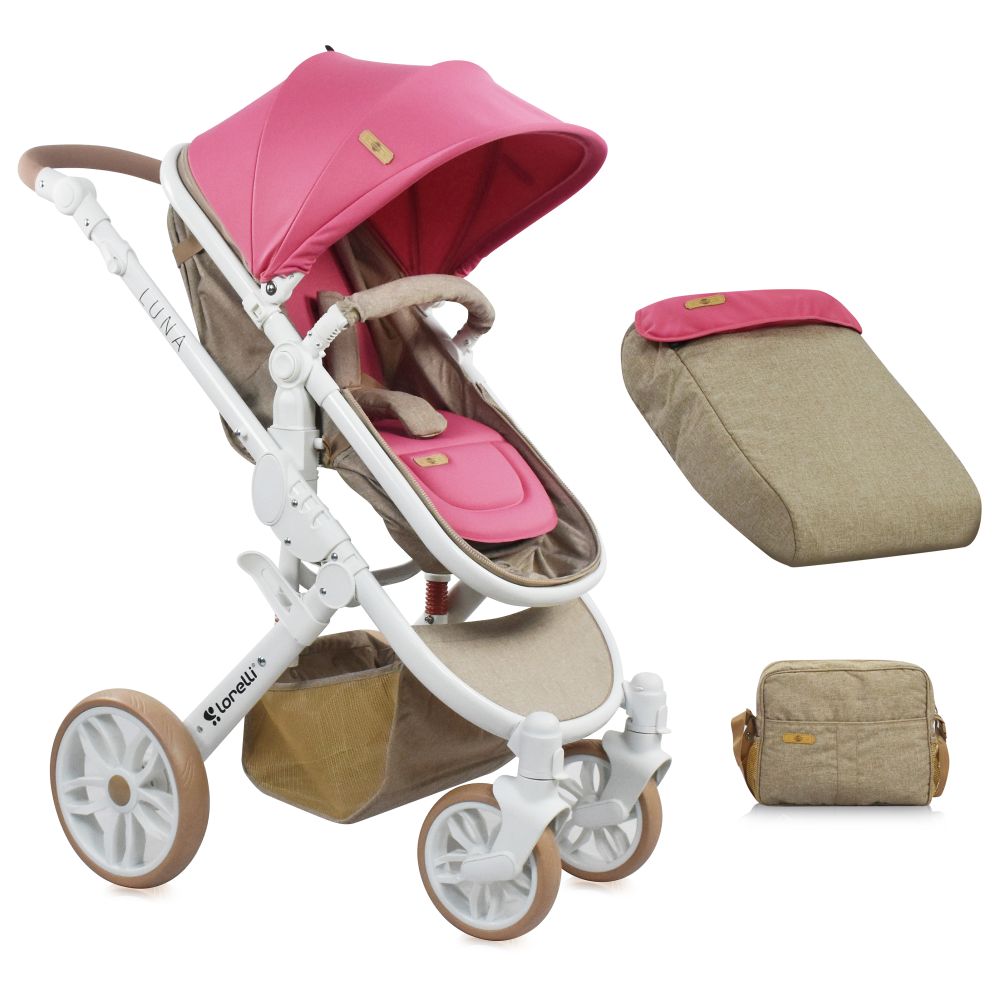 Carucior 2 in 1 Lorelli Premium Luna, Rose