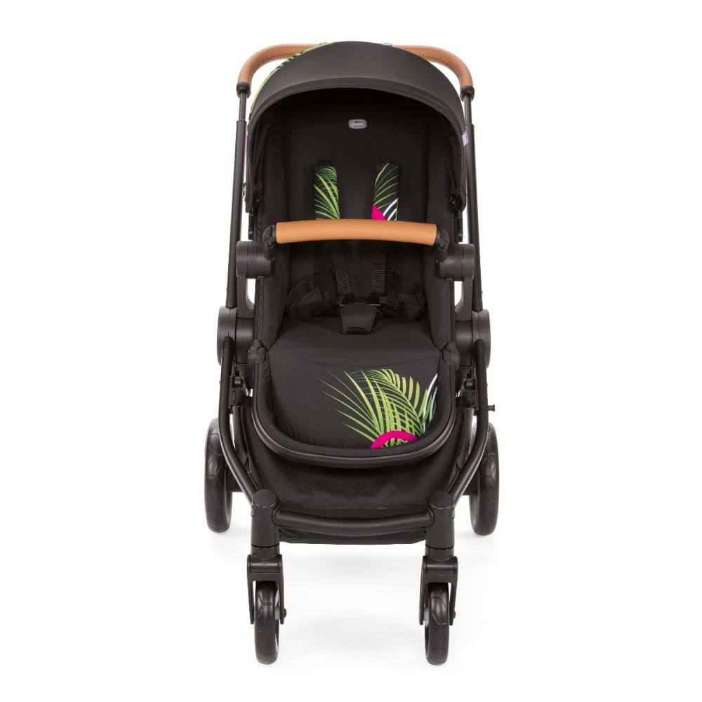 Carucior 3 in 1 Chicco Trio Best Friend, Light Optical Jungle, 0 luni+