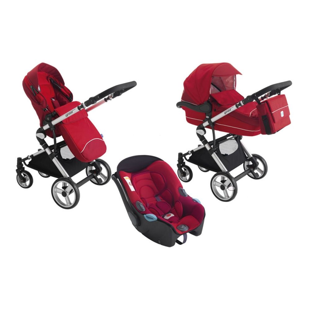 Carucior 3 in 1 Pali Trio Ghibli - Red Fruit
