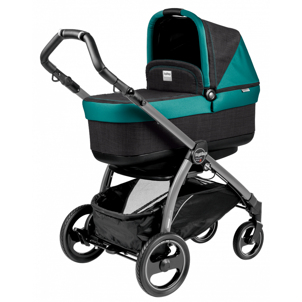 Carucior 3 in 1 Peg Perego Book Plus S PopUp, Aquamarine