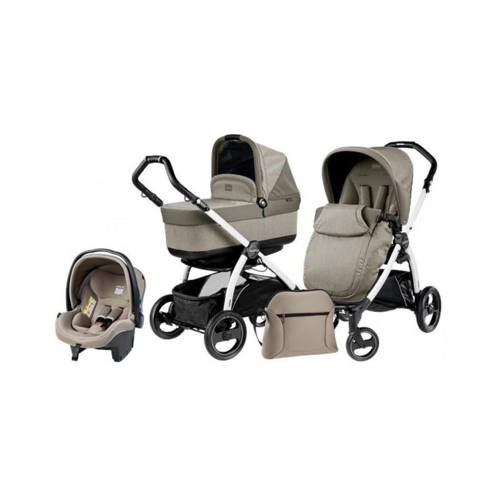 Carucior 3 in1 Peg Perego Book Plus S, Cream