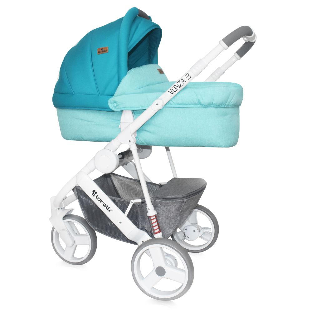 Carucior copii 2 in 1 Lorelli Premium Monza 3 - Aquamarine
