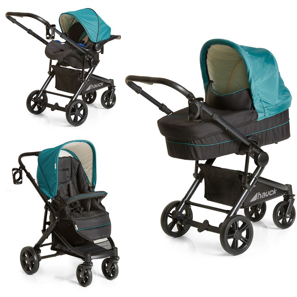 Carucior copii 3 in 1 Hauck - Atlantic Plus Trio Set - Everglade