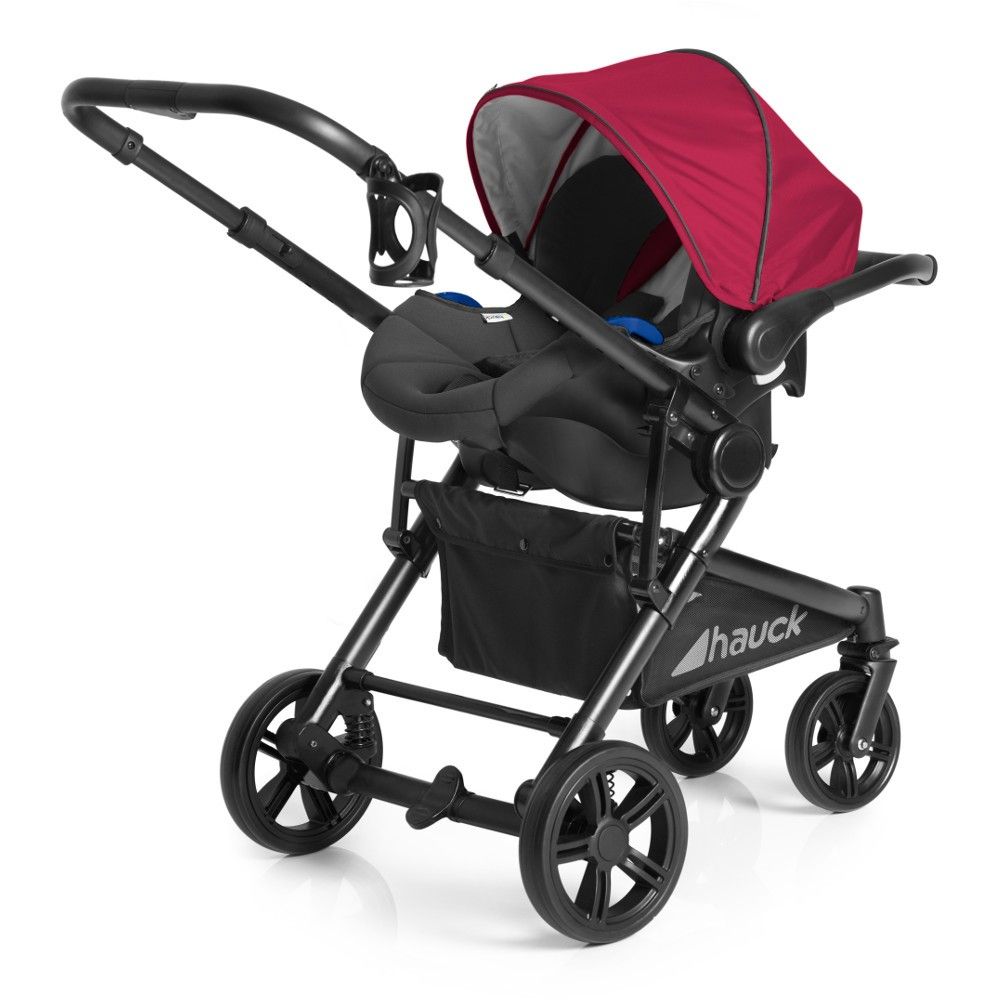 Carucior copii 3 in 1 Hauck Atlantic Plus Trio Set Tango - Rosu