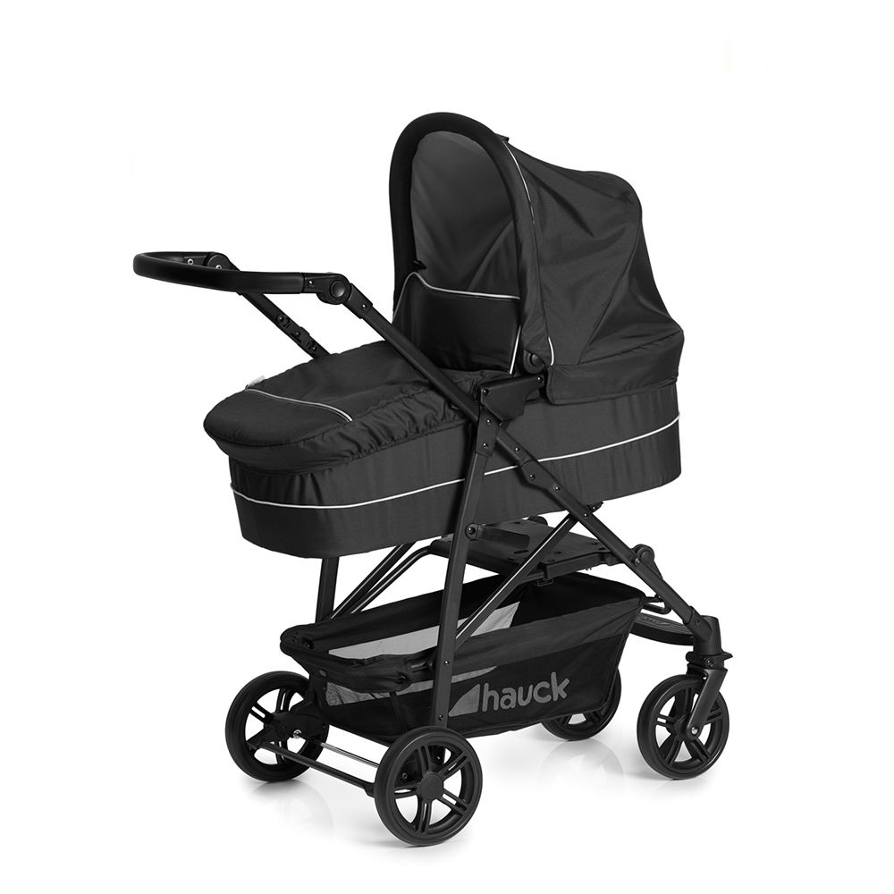 Carucior copii 3 in 1 Hauck Rapid 4 Plus Trio Set - Caviar Silver