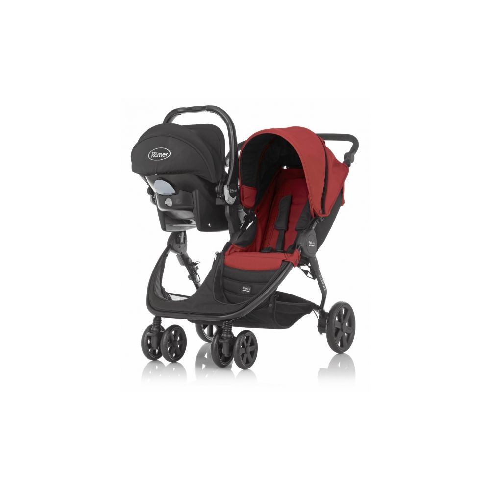 Carucior gemeni Britax-Romer B-Agile Double, Chilli Pepper