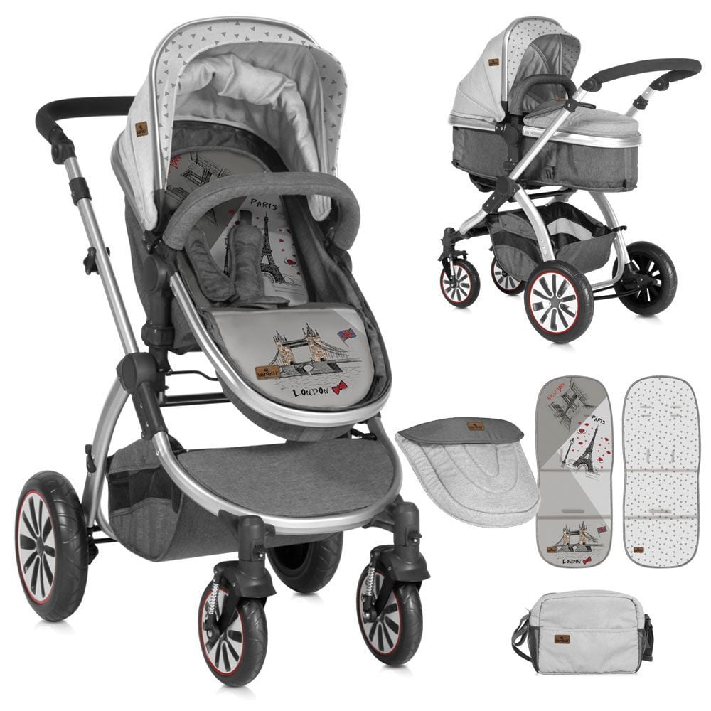 Carucior Lorelli Sistem 2 in 1 Aurora Grey Travelling