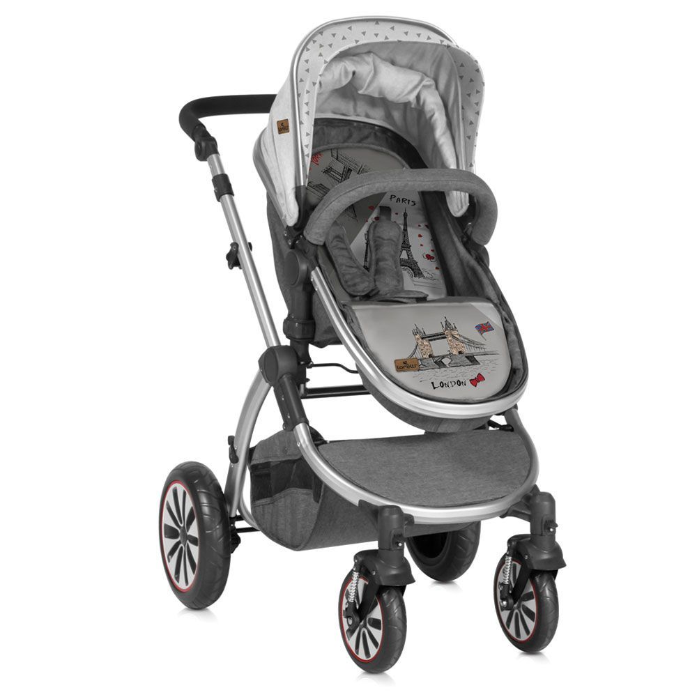 Carucior Lorelli Sistem 2 in 1 Aurora Grey Travelling