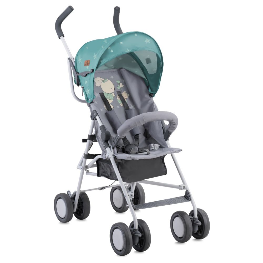 Carucior sport Lorelli Classic Trek Baby Owls - Grey and Green Bunnies