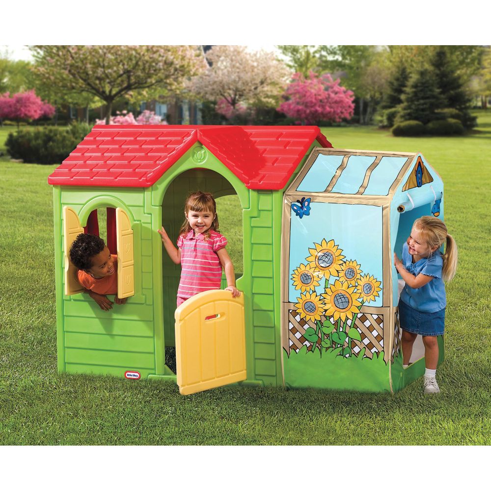 Casuta copii Little Tikes - Cabana din gradina, verde