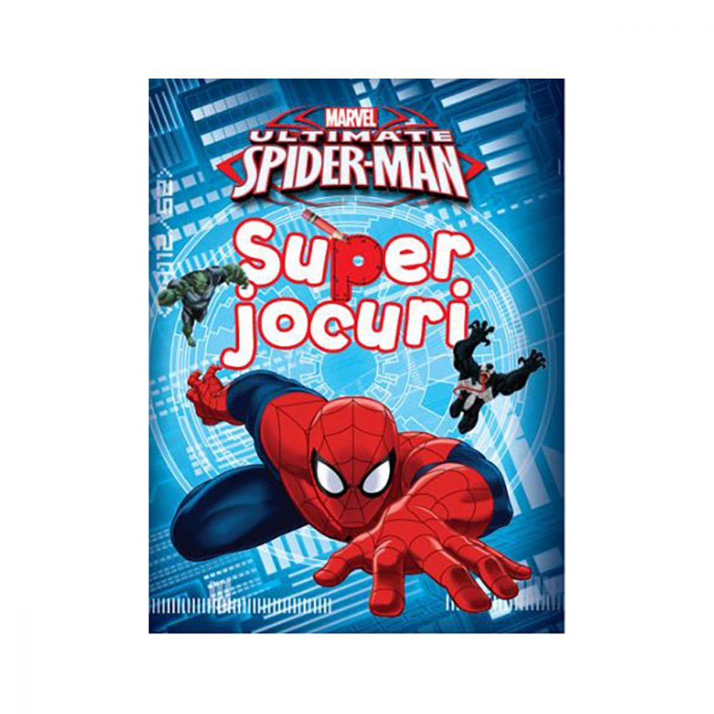 Carte cu activitati Super Jocuri, Ultimate Spiderman, Marvel