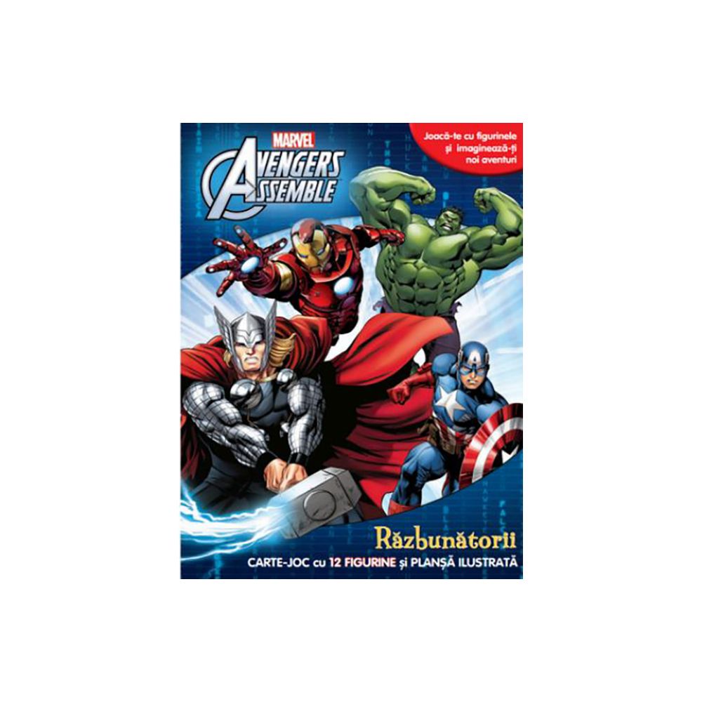 Carte joc cu figurine Marvel Avengers Assemble, Razbunatorii