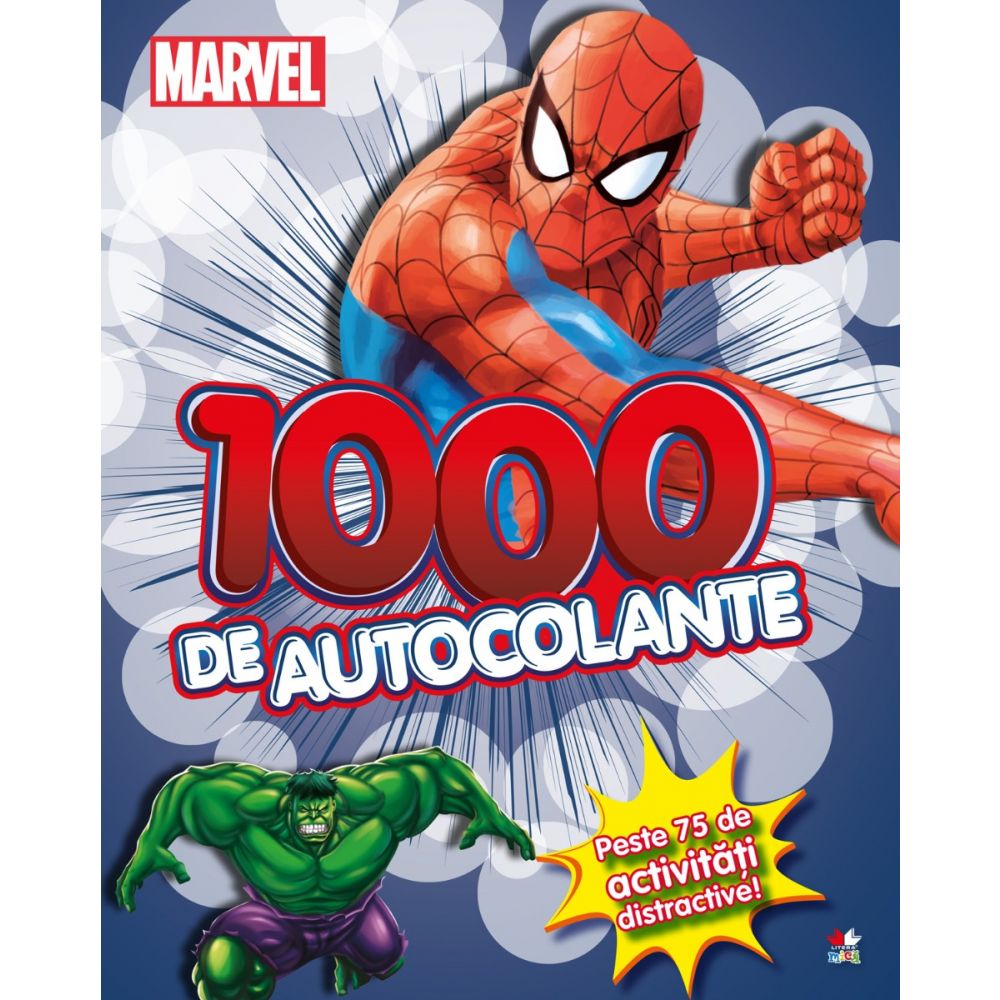 Carte cu autocolante Spiderman, Marvel